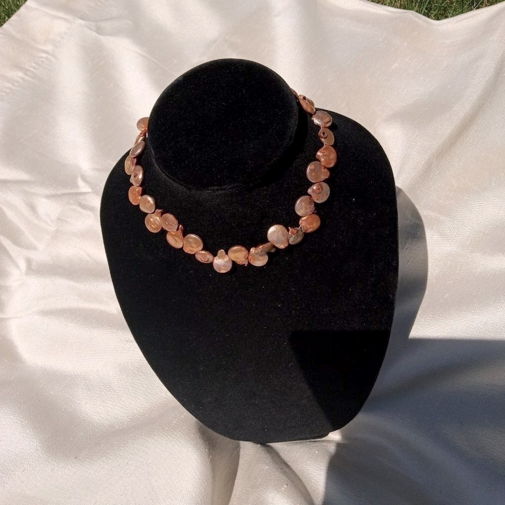 Freshwater Pearl Choker Bronze - Picture 2 of 8